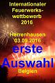 A Feuerwerkswettbewerb Belgien ERSTE AUSWAHL